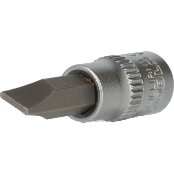 Brilliant Tools BT020813 1/4" bit nástrčný s drážkou, 1,2 x 7 mm